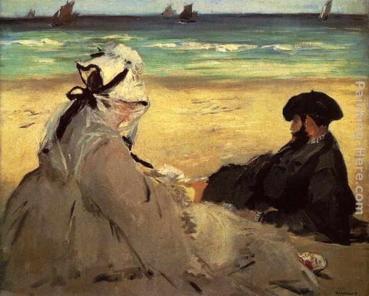 Eduard Manet On The Beach